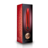 Rocks off silicone red multi function mini bullet vibrator - peaches and screams