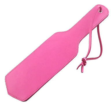 Rouge Garments 13 Inch Pink Double Sided Leather Paddle - Peaches and Screams