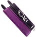 Rouge Garments Adjustable Padded Purple And Black Leather Wrist Cuffs - Peaches Screams