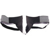 Rouge garments black and white leather jockstrap for men - medium - peaches and screams