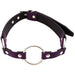 Rouge Garments Purple o Ring Gag With Adjustable Buckle Straps - Peaches and Screams