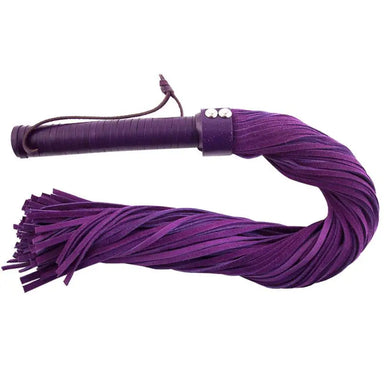 Rouge Garments Purple Suede Flogger with a Leather Handle - Peaches and Screams