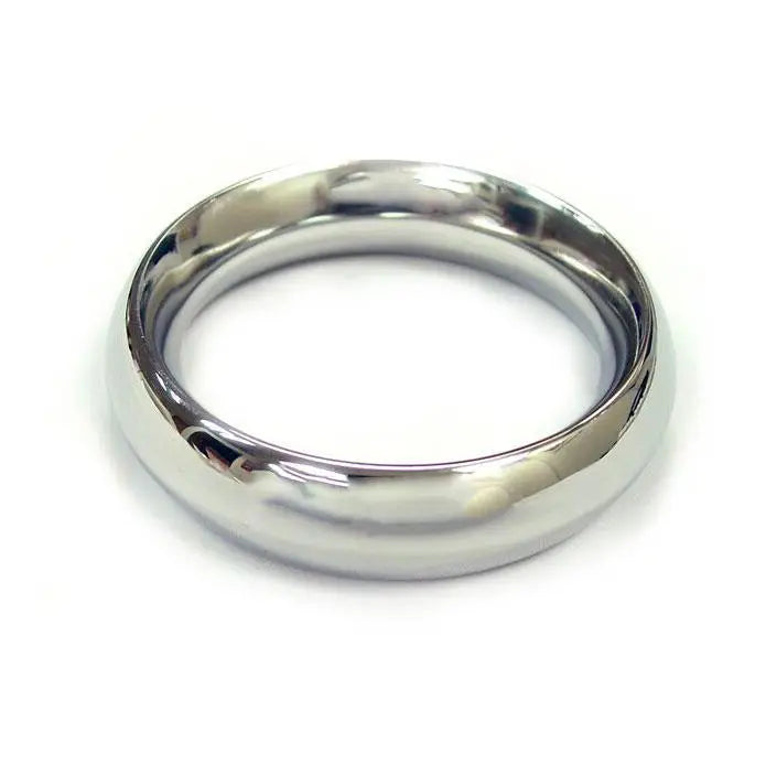 Rouge Garments Stainless Steel Silver Doughnut Cock Ring - Peaches and Screams