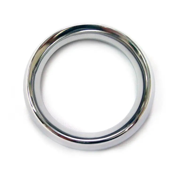 Rouge Garments Stainless Steel Silver Doughnut Cock Ring - Peaches and Screams