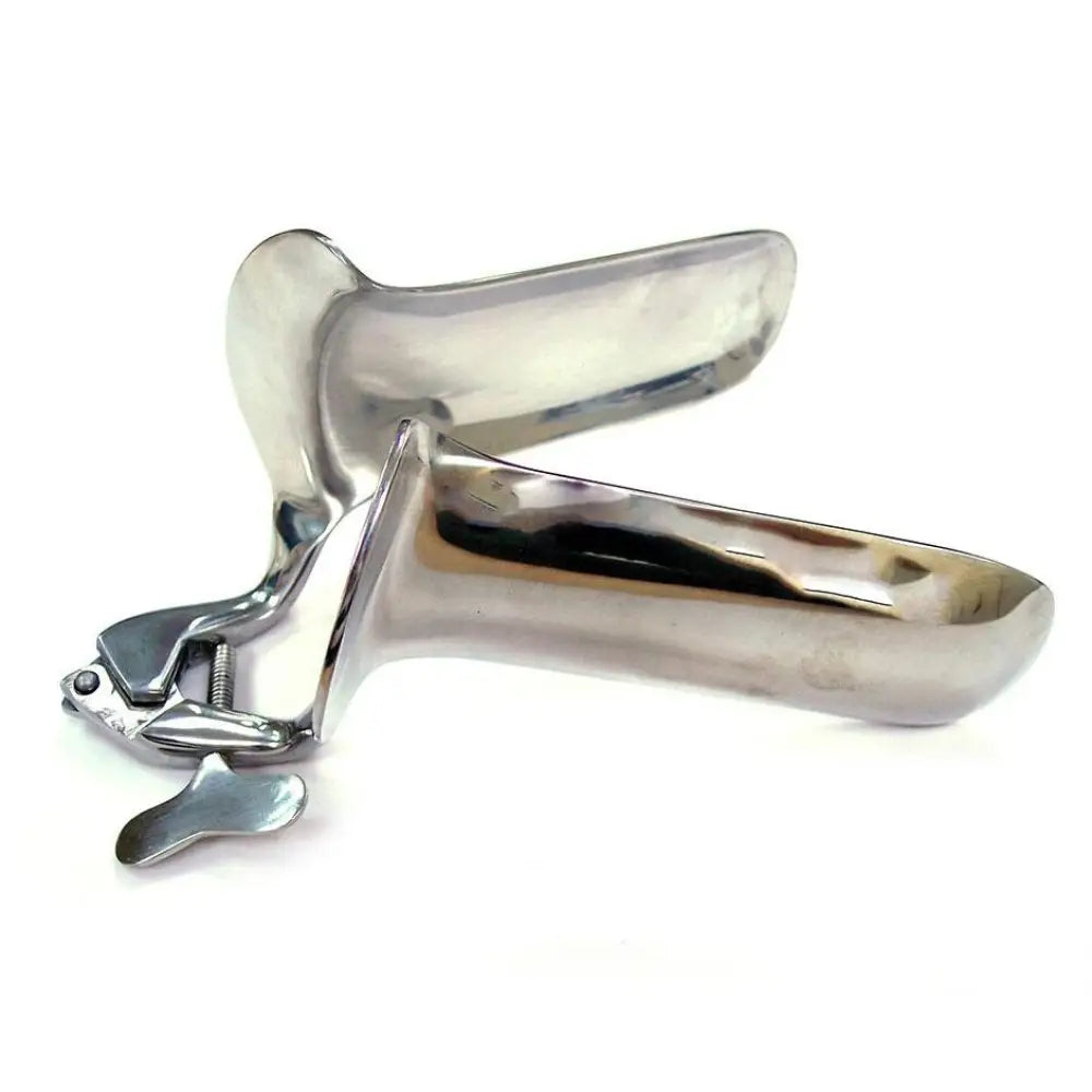 Rouge Garments Stainless Steel Silver Large Speculum for Her - Peaches and Screams