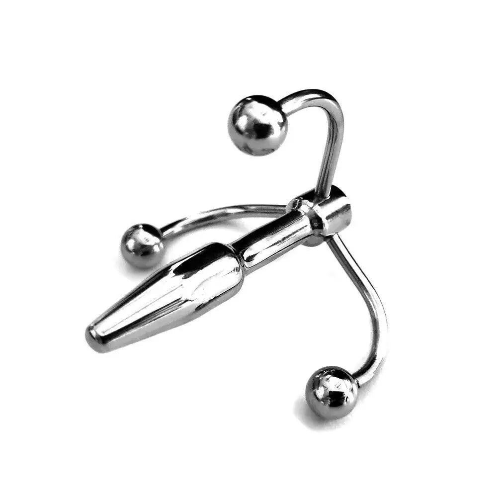 Rouge Garments Stainless Steel Silver Penis Plug - Peaches and Screams