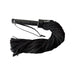 Rouge Leather Handle Suede Bondage Flogger - Peaches and Screams