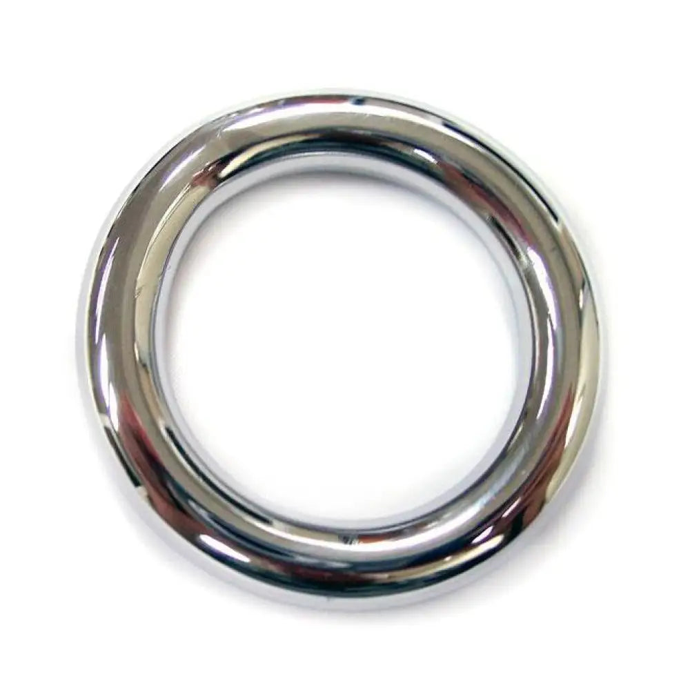 Rouge stainless steel silver round cock ring 40mm - peaches and screams