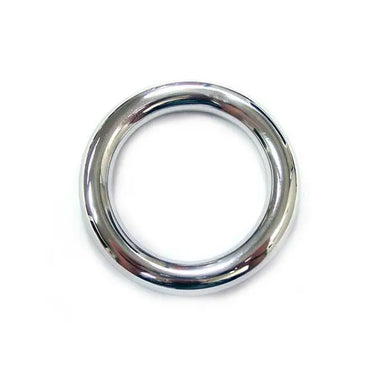 Rouge Stainless Steel Silver Round Cock Ring 45mm - Peaches and Screams