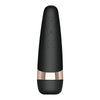 Satisfyer pro 3 silicone black rechargeable clitoral massager - peaches and screams