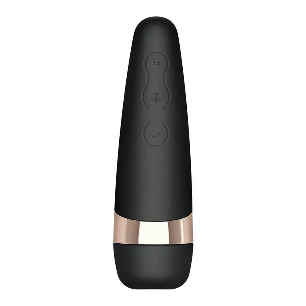 Satisfyer pro 3 silicone black rechargeable clitoral massager - peaches and screams