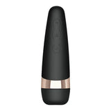 Satisfyer pro 3 silicone black rechargeable clitoral massager - peaches and screams
