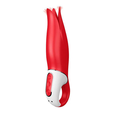 Satisfyer Pro Silicone Red Flower Rechargeable Clitoral Vibrator - Peaches and Screams