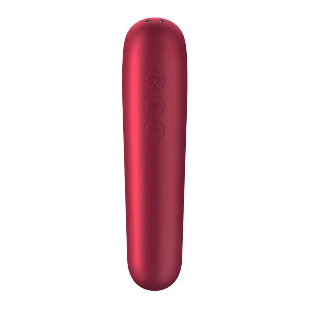 Satisfyer Pro Silicone Red Rechargeable Clitoral Massager With Remote - Peaches and Screams