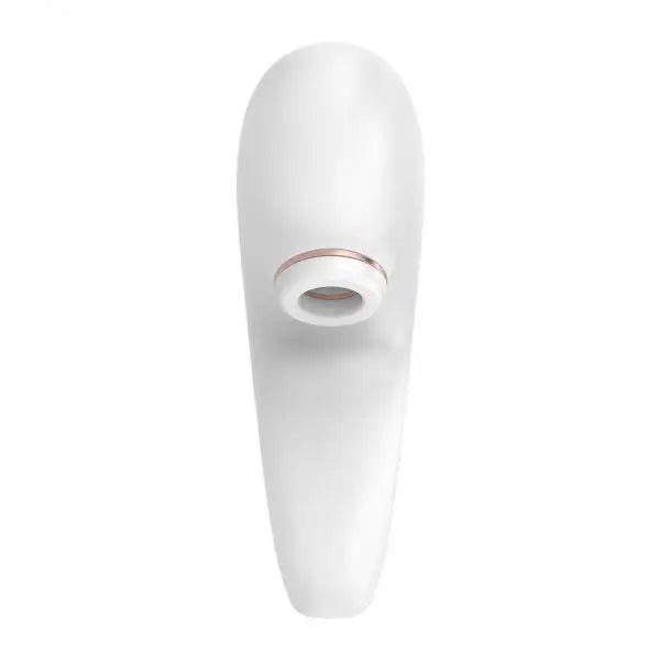 Satisfyer Pro Silicone White 10 - speed Waterproof Rechargeable Vibrator - Peaches and Screams