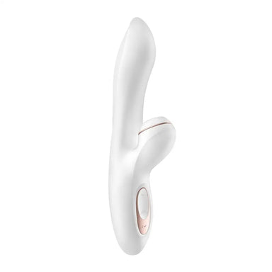 Satisfyer Pro Silicone White Classic Rechargeable Rabbit Vibrator - Peaches and Screams