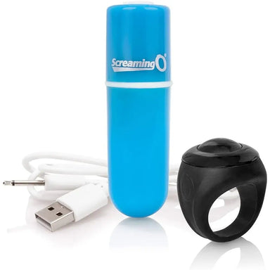 Screaming o Rechargeable Multi Speed Bullet Vibrator With Remote - Peaches and Screams