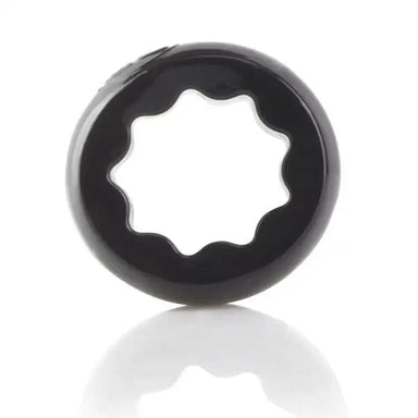 Screaming o Silicone Black Stretchy Classic Cock Ring For Him - Peaches and Screams