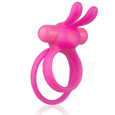 Screaming o Silicone Pink Stretchy Extra Large Rabbit Cock Ring - Peaches and Screams