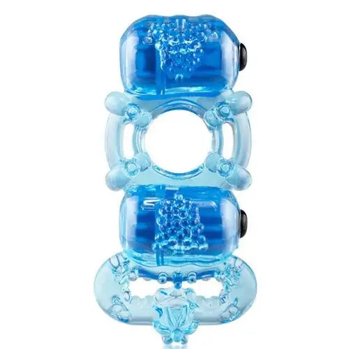 Screaming o Silicone Trio Vibrating Cock Ring With Dual Motors - Peaches and Screams