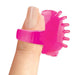 Screaming o Stretchy Pink Rubber Discreet Finger Vibrator - Peaches and Screams