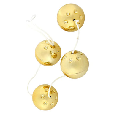 Seven Creations 4 Gold Vibro Balls For Her - Peaches and Screams