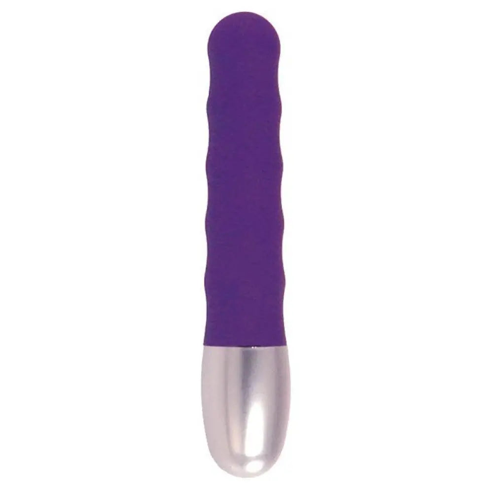 Seven creations purple ribbed extra powerful mini vibrator - peaches and screams