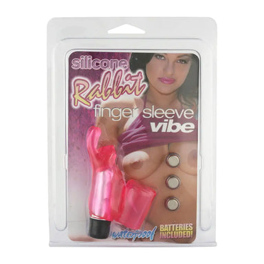 Seven Creations Silicone Pink Rabbit Finger Sleeve Vibrator - Peaches and Screams