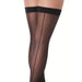 Sexy Sheer Black Thigh - high Stockings For Women With Back Seam - Peaches and Screams