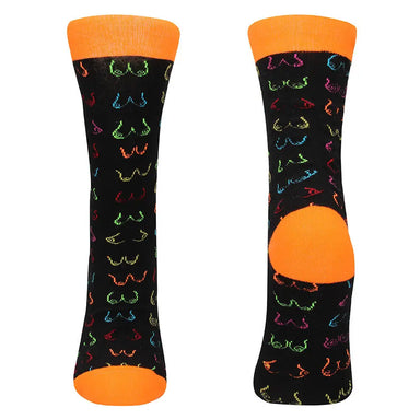 Shots Cotton Black Sexy Socks 42 To 46 - Peaches and Screams