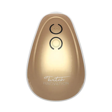 Shots Silicone Gold Rechargeable Clitoral Stimulator with Dual Motors - Peaches and Screams