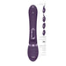 Shots Silicone Purple Rechargeable Rabbit Vibrator With 4 Interchangeable Heads - Peaches and Screams