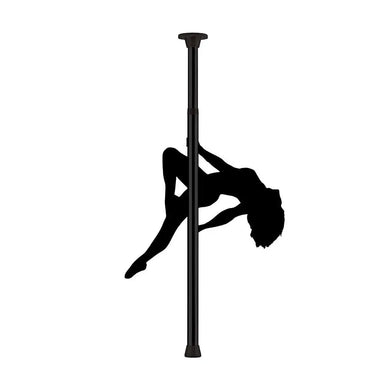 Shots Stainless Steel Black Adjustable Dance Pole - Peaches and Screams