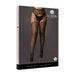 Shots Stretchy Black Plus-size Suspender Leopard Pantyhose Uk 14 To 20 - Peaches and Screams