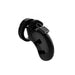 Shots Toys 3.5 Inch Black Male Chastity Cage With Padlock - Peaches and Screams