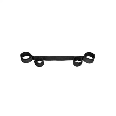 Shots Toys Black Bondage Spreader Bar With Hand And Ankle Cuffs - Peaches Screams