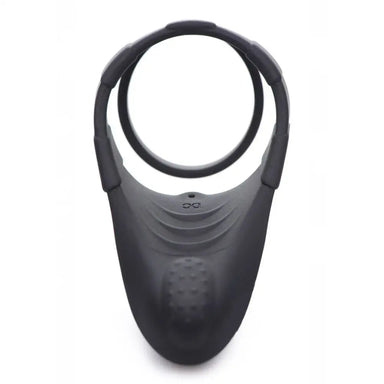 Silicone Black Multi-speed Rechargeable Vibrating Cock Ring - Peaches and Screams