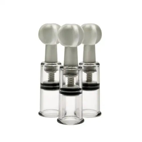Size Matters Clear 3-piece Max Twist Clit And Nipple Sucker Set - Peaches and Screams