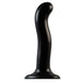 Strap On Me Silicone Black Large Curved Strap - on Dildo - Peaches and Screams