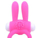 Stretchy Silicone Pink Vibrating Cock Ring With Rabbit Ears - Peaches and Screams