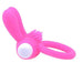 Stretchy Silicone Pink Vibrating Cock Ring With Rabbit Ears - Peaches and Screams