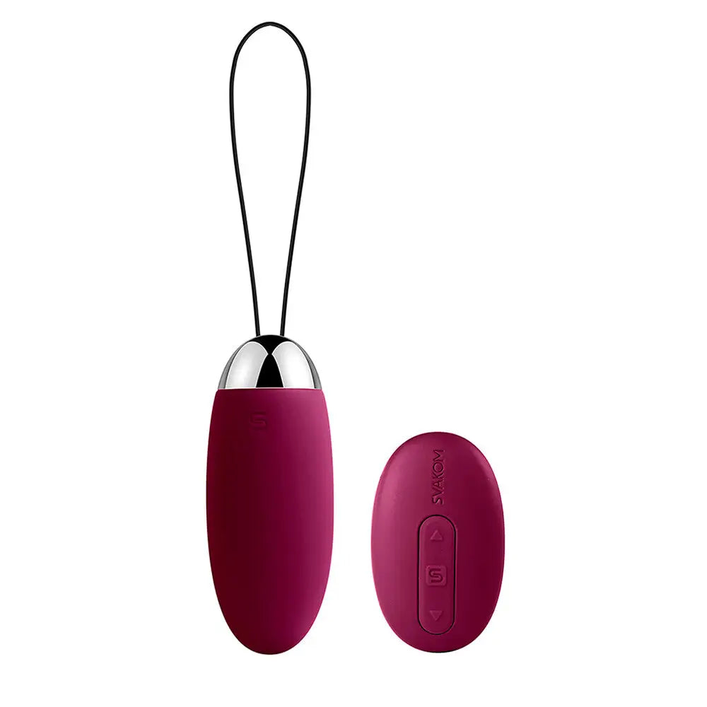 Svakom Silicone Purple Rechargeable Mini Bullet Vibrator With Remote - Peaches and Screams