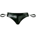 Svenjoyment Black Open Back Jock Brief With Handcuffs - Large - Peaches and Screams