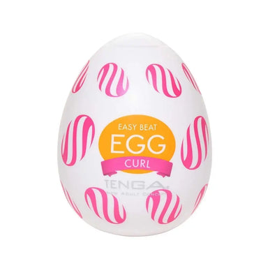 Tenga Realistic Feel Clear Curl Egg Masturbator For Him - Peaches and Screams