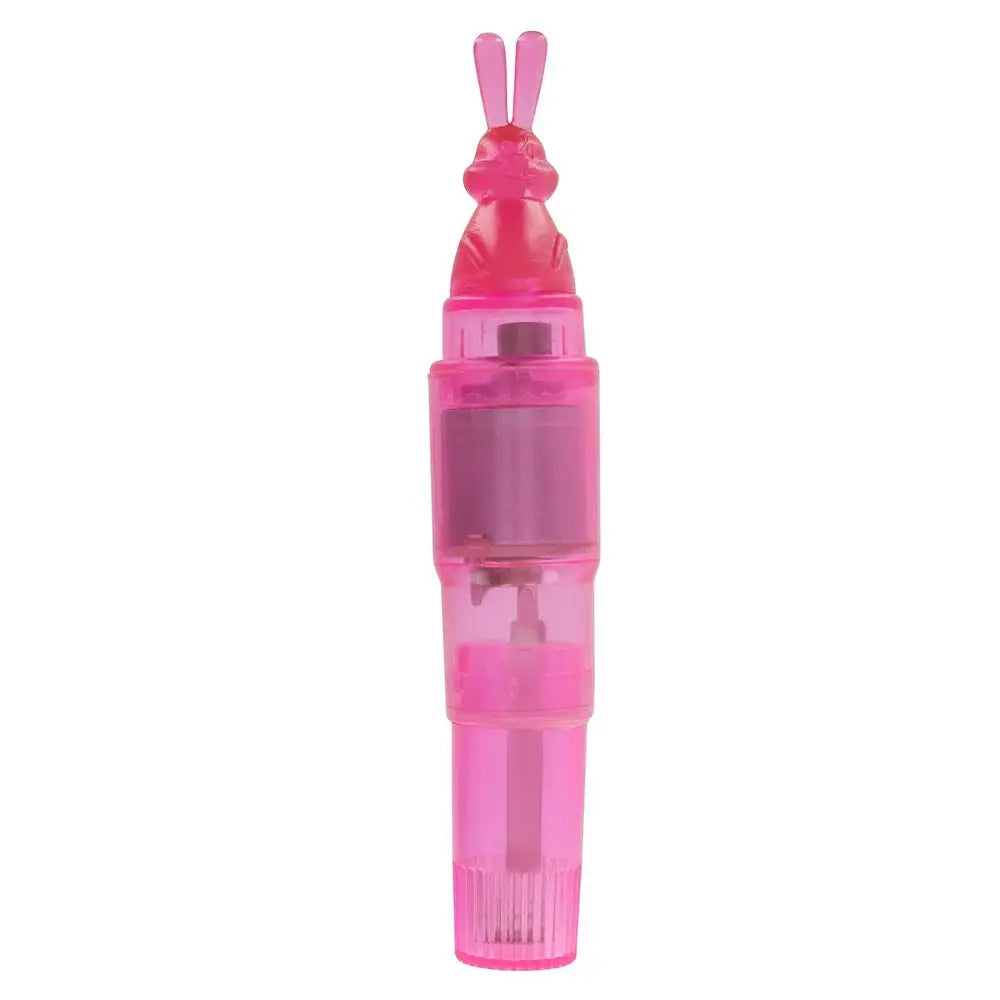 Toy Joy Pink Waterproof Bunny Vibrator With Clit Stim - Peaches and Screams