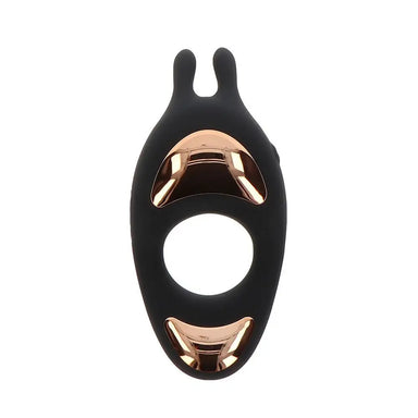 Toyjoy Silicone Black Rechargeable Vibrating Cock Ring With Remote - Peaches and Screams