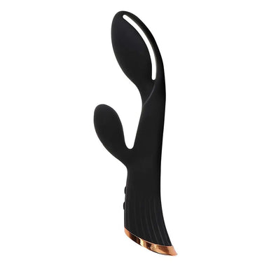 Toyjoy Silicone Black Waterproof Rechargeable Rabbit Vibrator - Peaches and Screams
