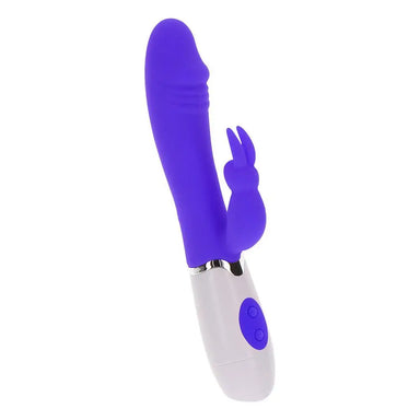 Toyjoy Silicone Purple Funky Rabbit Vibrator With 4 - functions - Peaches and Screams