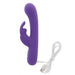 Toyjoy Silicone Purple Rechargeable Rabbit Vibrator With 7-functions - Peaches and Screams