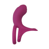 Xocoon silicone purple rechargeable double cock ring - peaches and screams